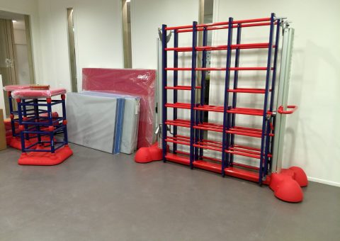 Kleutergym met nieuw materiaal